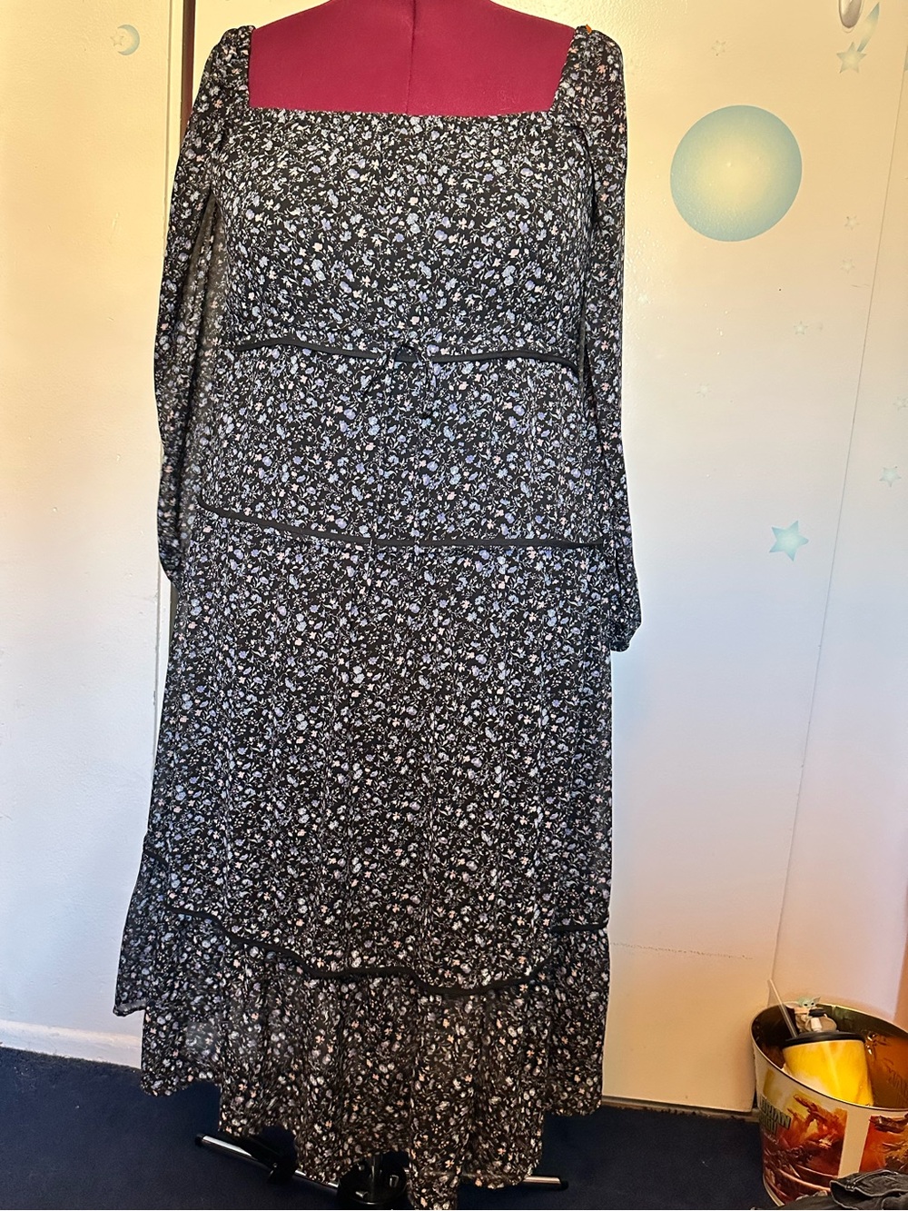 Cottagecore Fairy Floral Tiered Maxi Dress Floret Studios